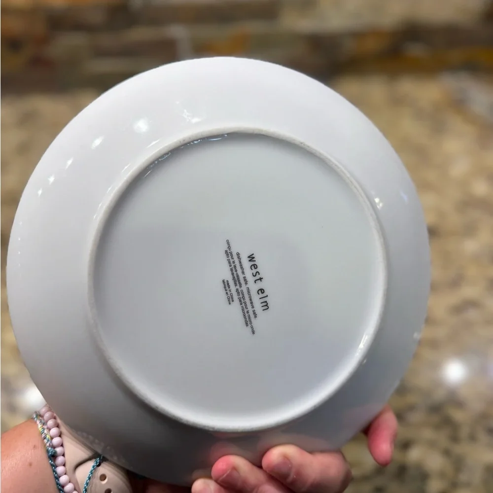 West elm small salad plate Easter chocolate bunny